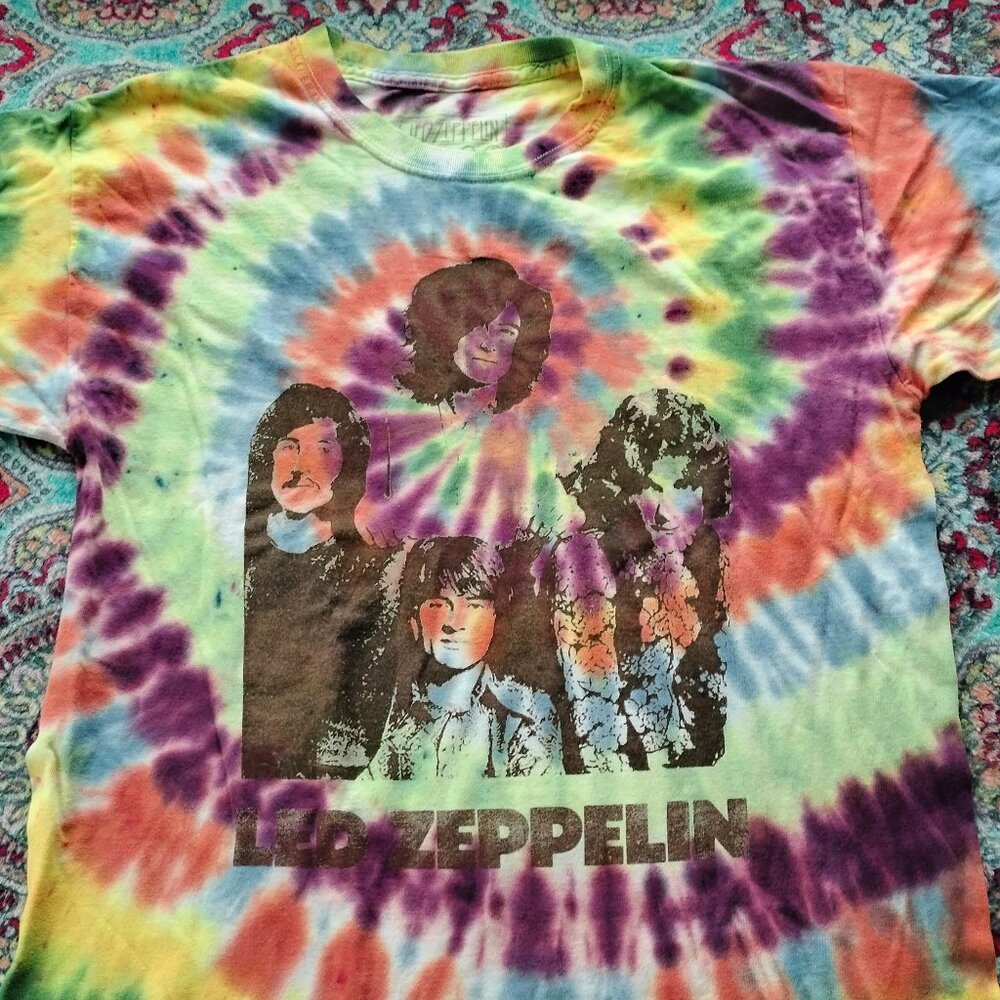 Led Zeppelin Tie Dye Graphic Tee Size M